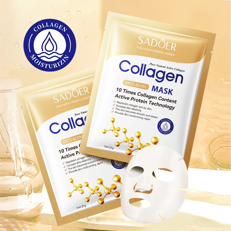 SADOER Mascarillas Faciales de Colágeno